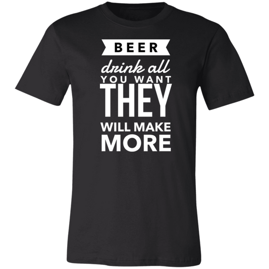 BEER! Drink More | Unisex Jersey Short-Sleeve T-Shirt