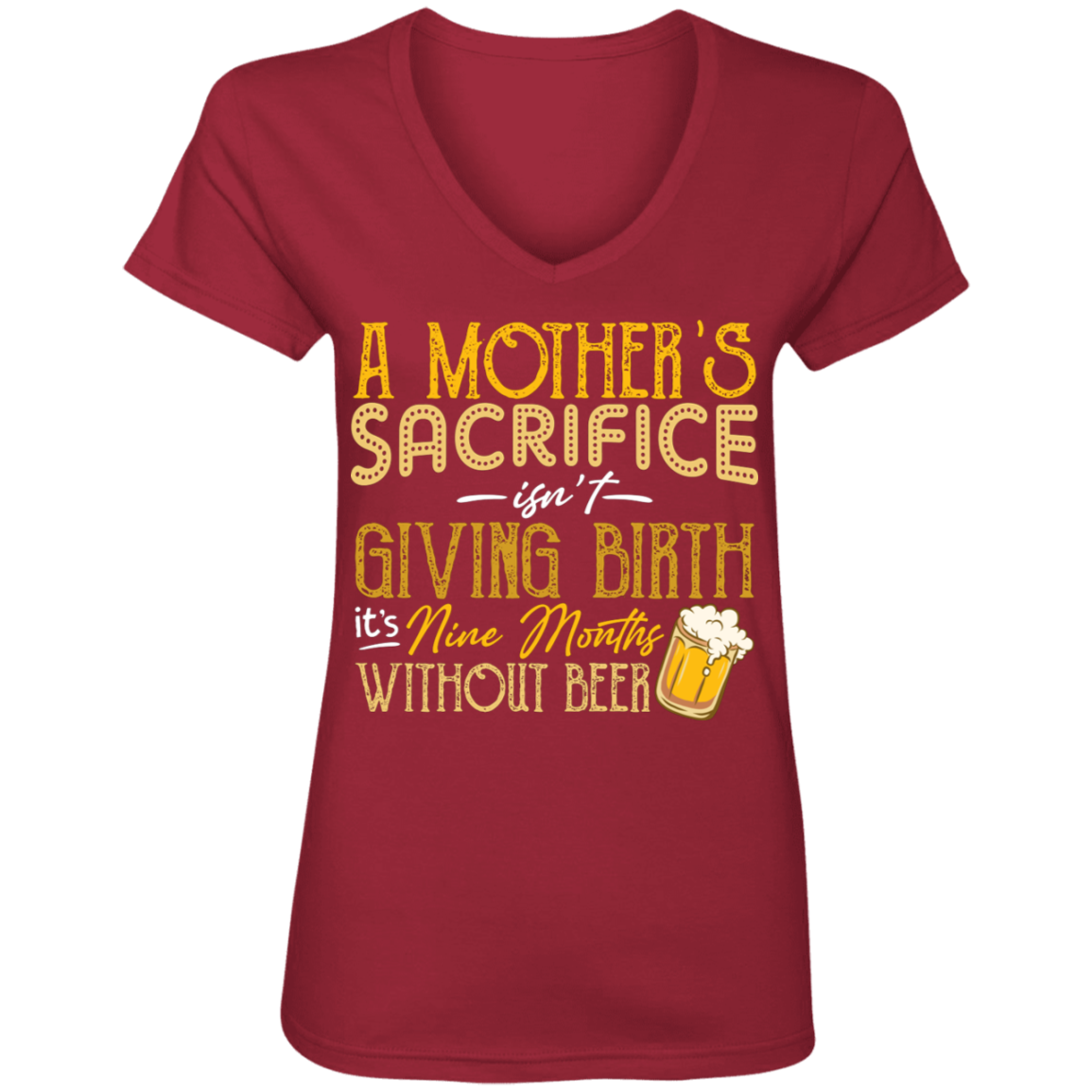 A MOTHER SACRIFICE | Ladies' V-Neck T-Shirt