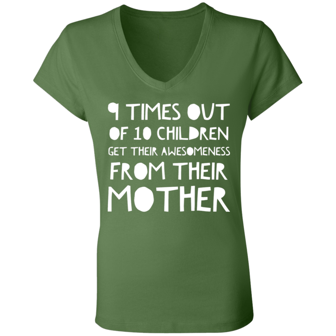 9 times out of 10 | Ladies' Jersey V-Neck T-Shirt