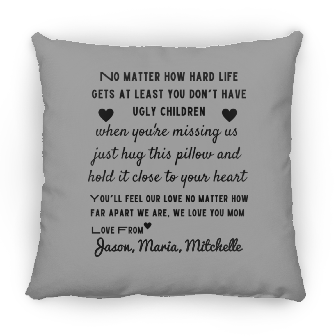 Mother's Day Gift Square Pillow