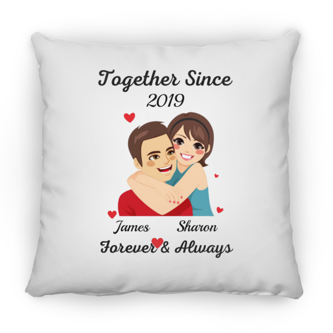 Together Since J&S | Square Pillow