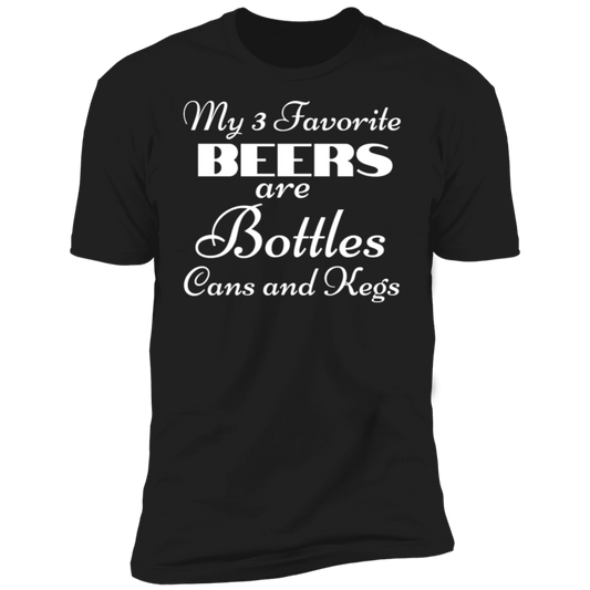 My 3 Favorite Beers Short Sleeve T-Shirt