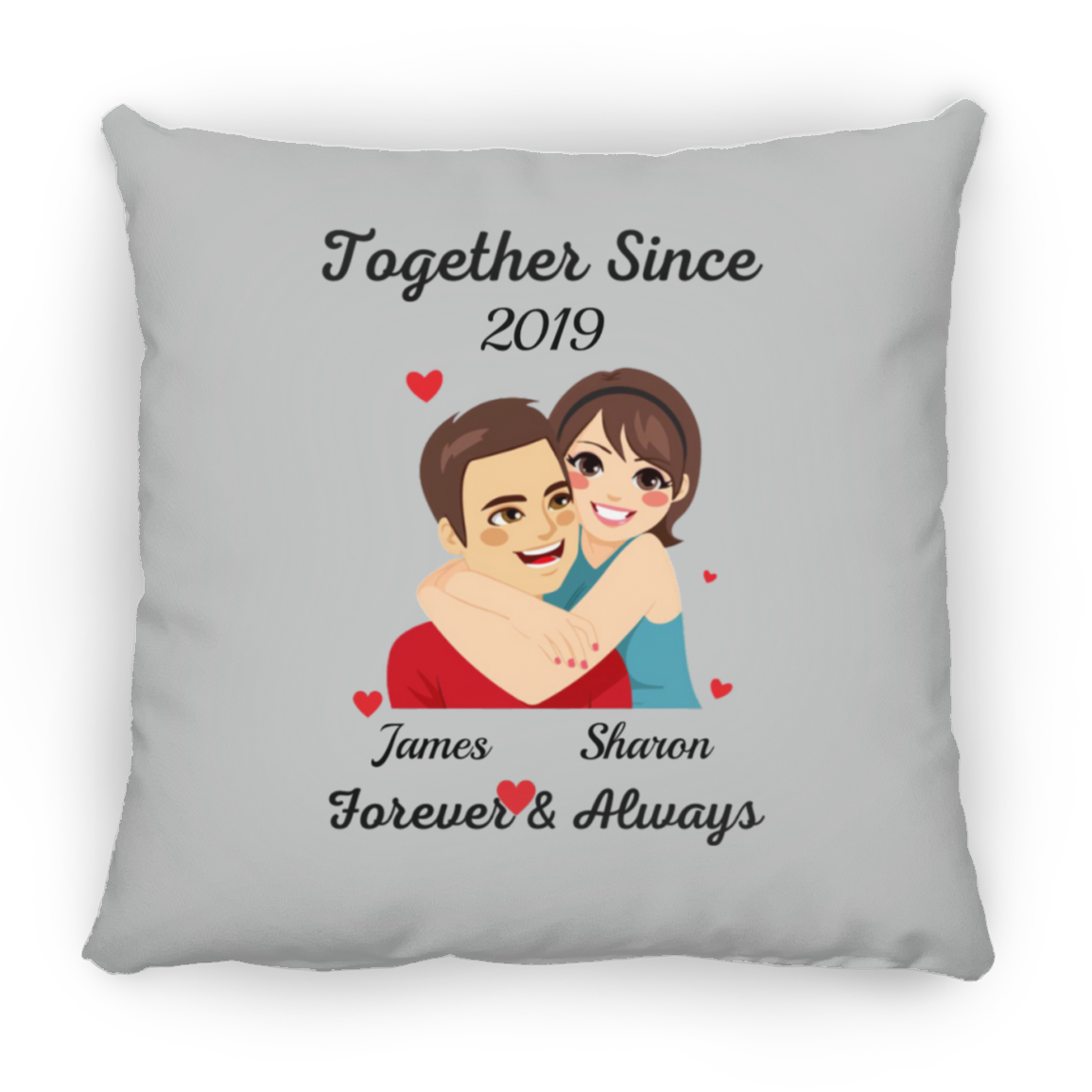 Together Since J&S | Square Pillow