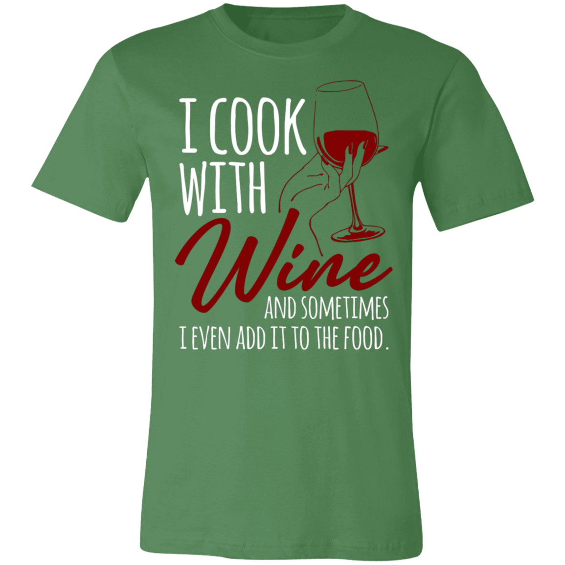 I Cook With Wine | Unisex Jersey Short-Sleeve T-Shirt