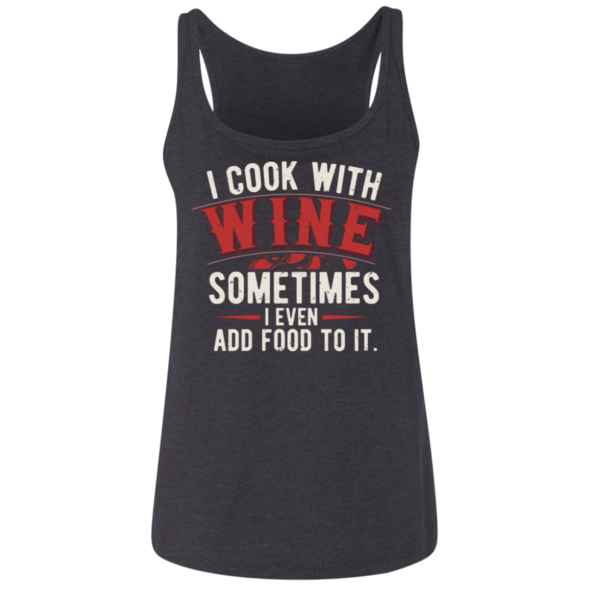 I-COOK-WITH-WINE | Ladies' V-Neck T-Shirt