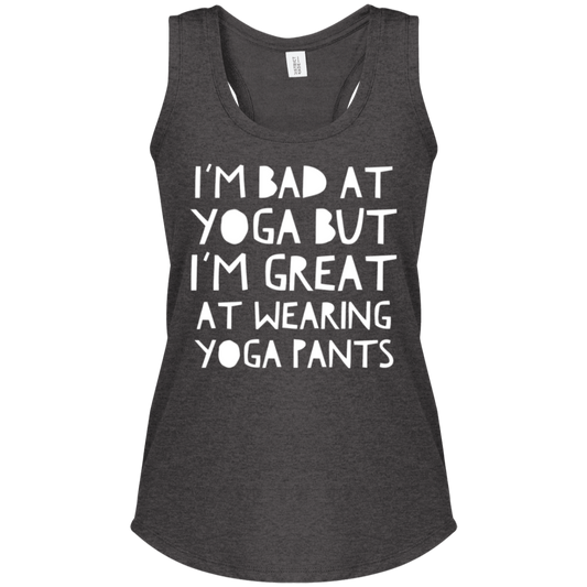 I'm Bad At Yoga | Women's Perfect Tri Racerback Tank