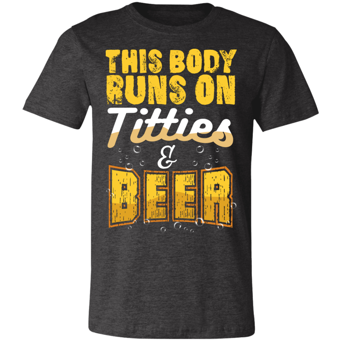 This Body Runs On T & Beer |  Unisex Jersey Short-Sleeve T-Shirt