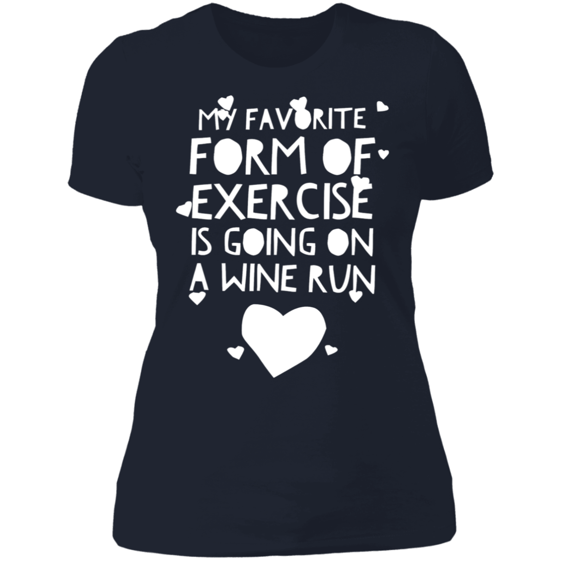 Wine Run | Ladies' Boyfriend T-Shirt