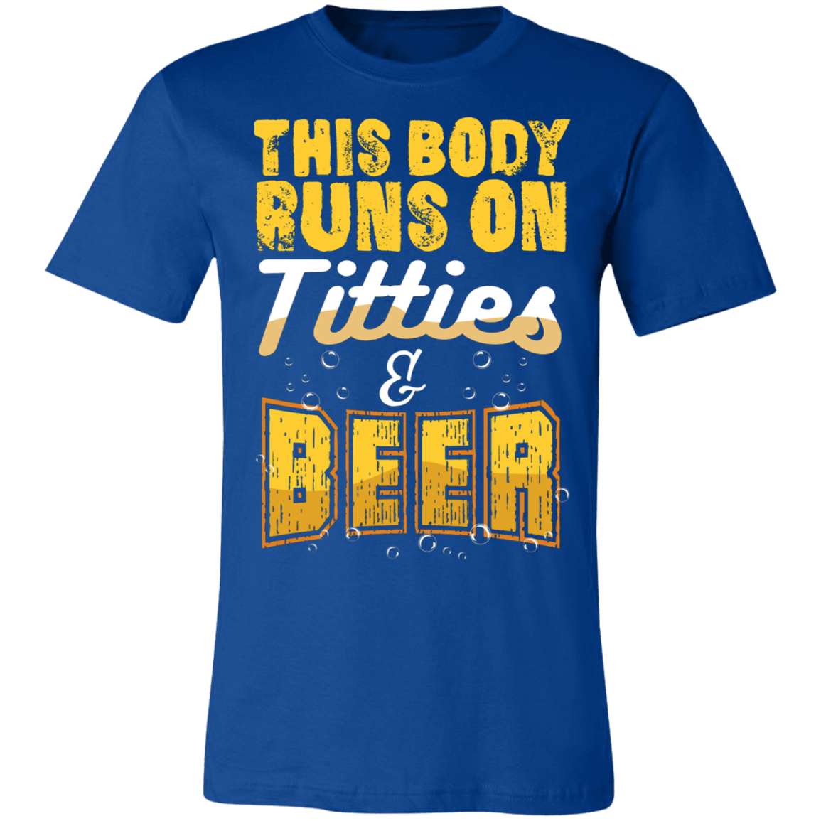 This Body Runs On T & Beer |  Unisex Jersey Short-Sleeve T-Shirt