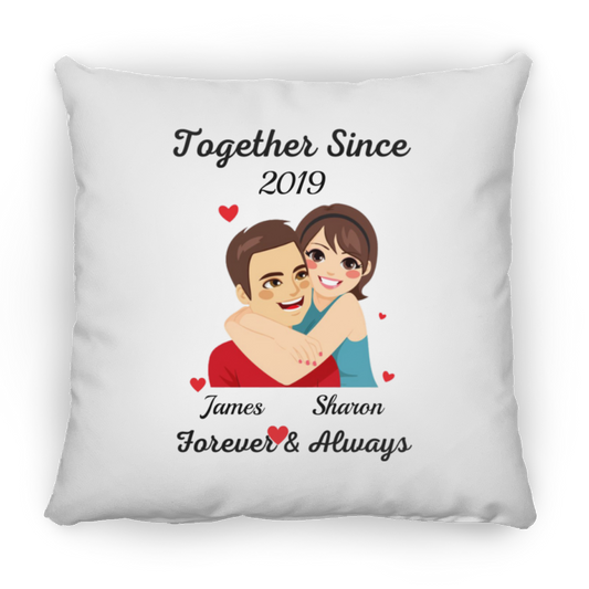 Together Since J&S | Square Pillow