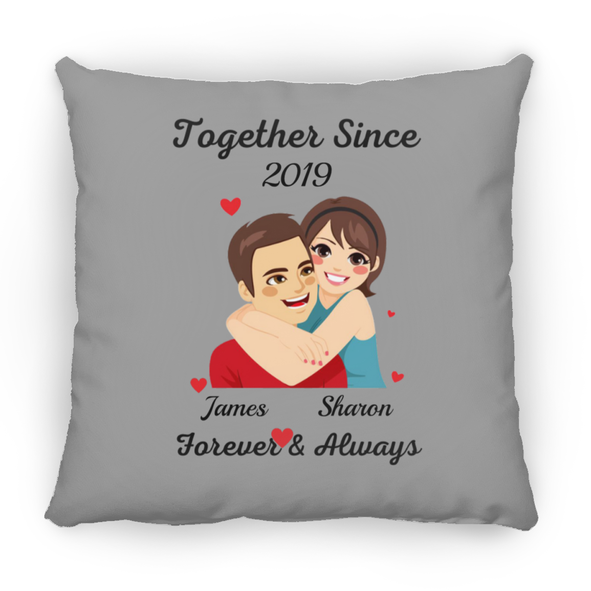 Together Since J&S | Square Pillow