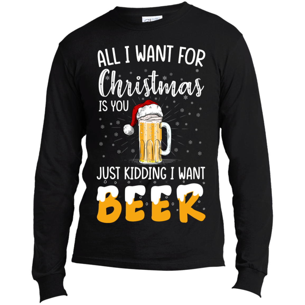 All I Want For Christmas | Long Sleeve Made in the US T-Shirt