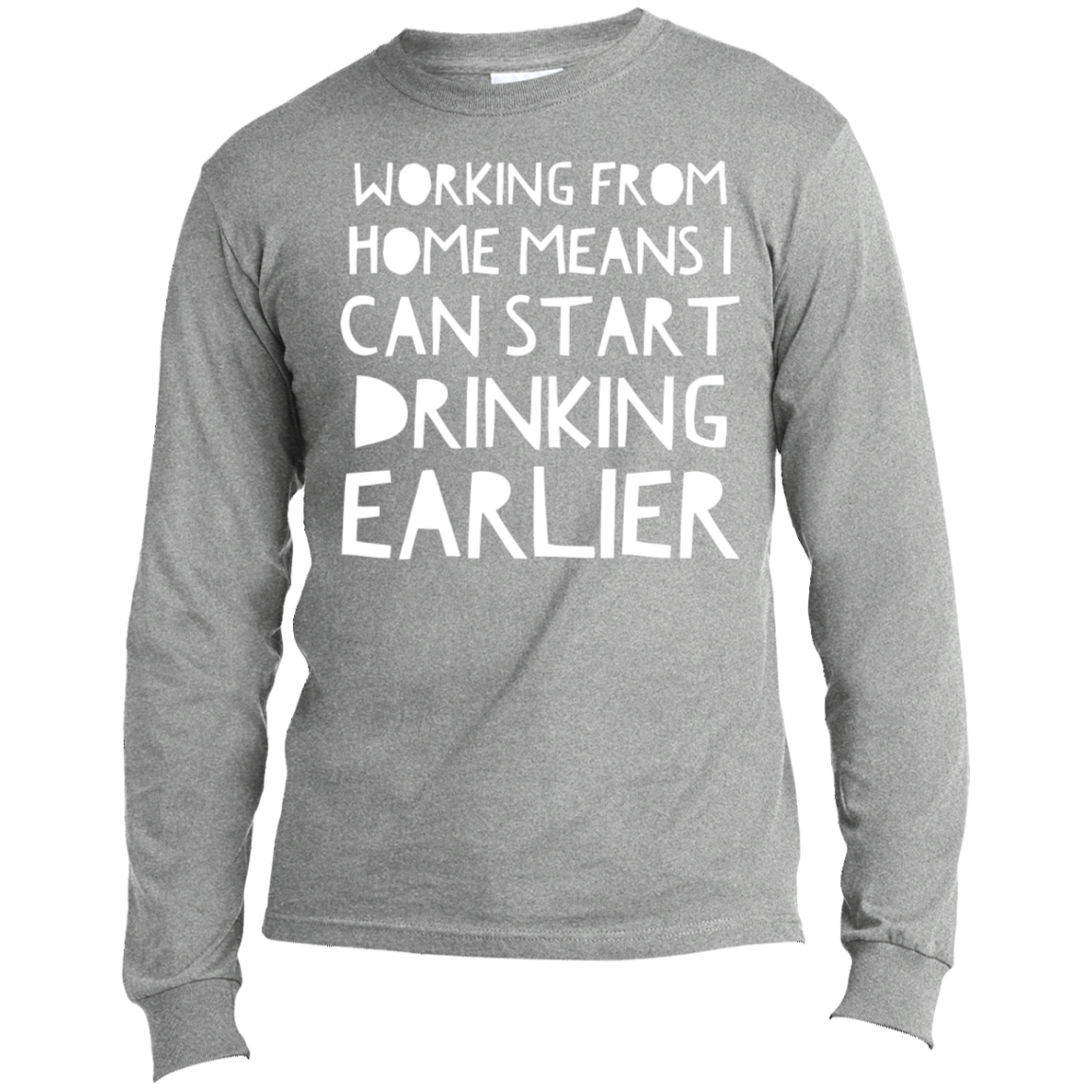 Working From Home | Long Sleeve Made in the US T-Shirt