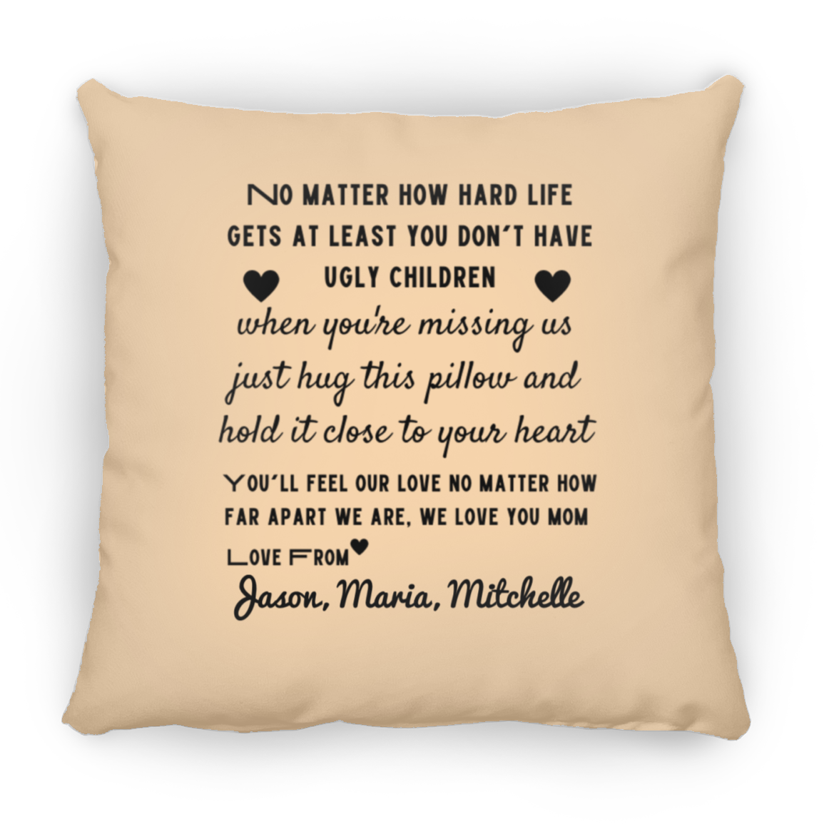 Mother's Day Gift Square Pillow