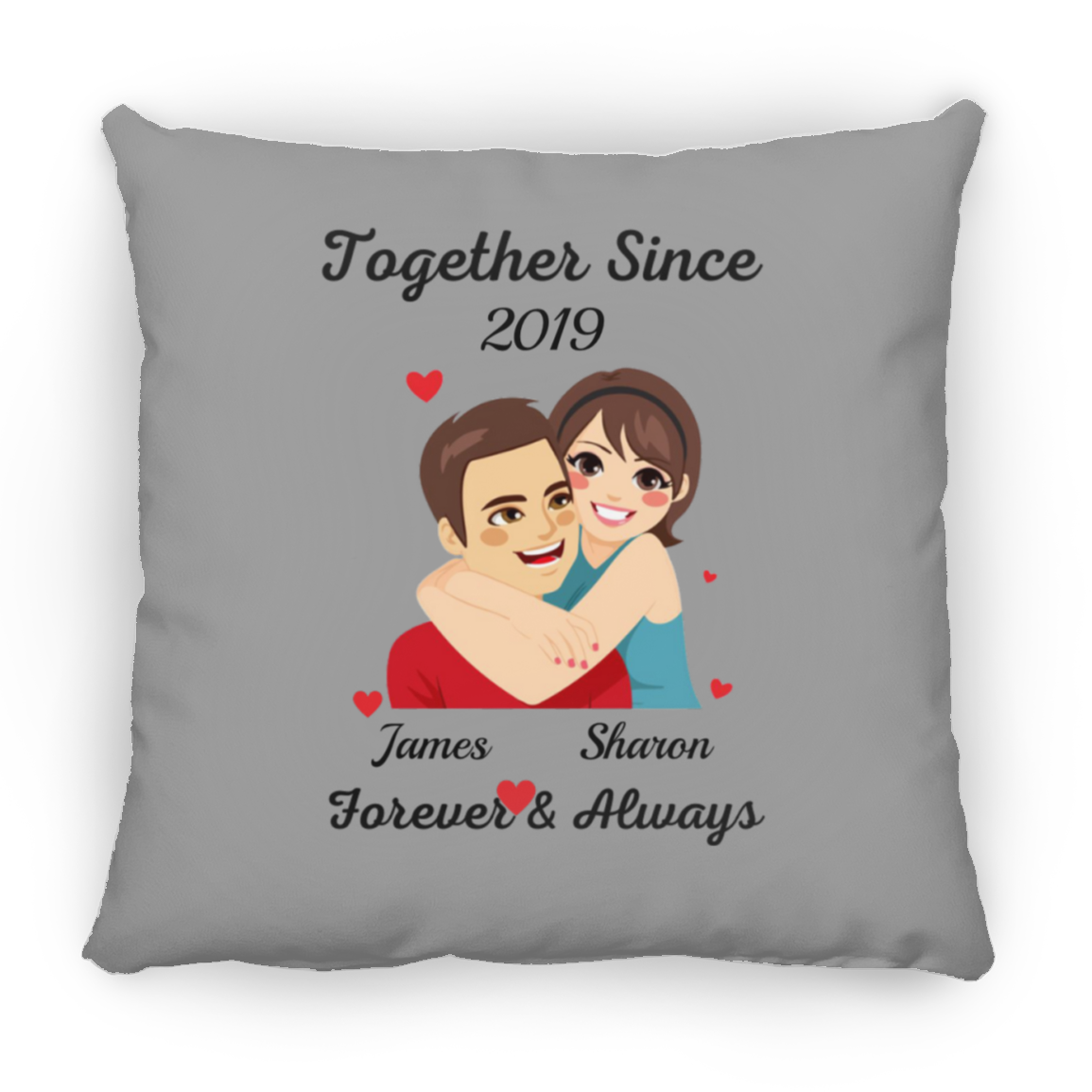 Together Since J&S | Square Pillow