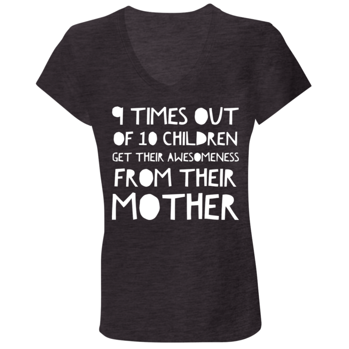 9 times out of 10 | Ladies' Jersey V-Neck T-Shirt