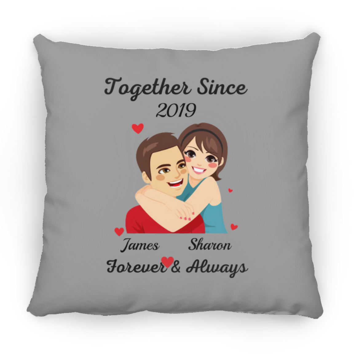 Together Since J&S | Square Pillow