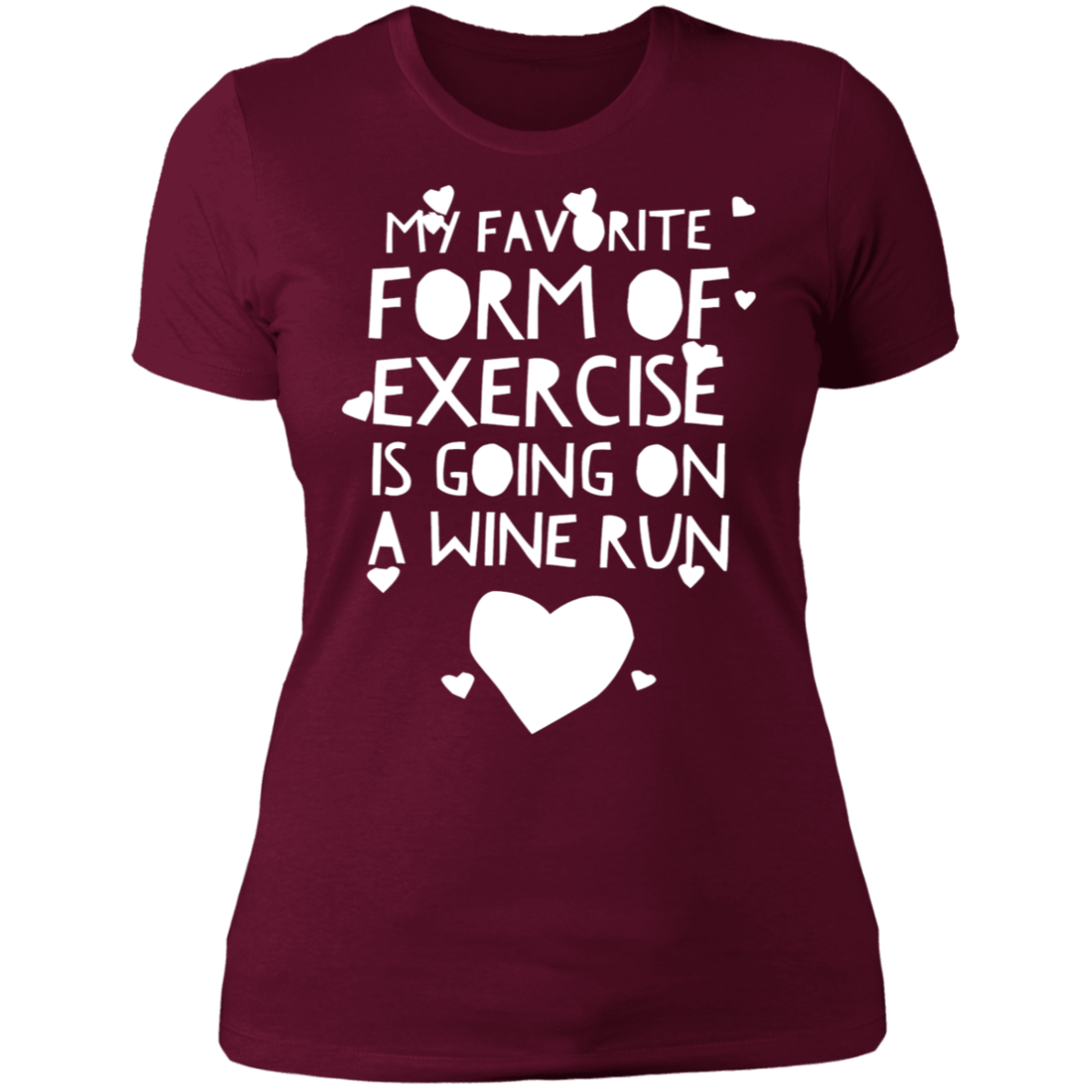 Wine Run | Ladies' Boyfriend T-Shirt