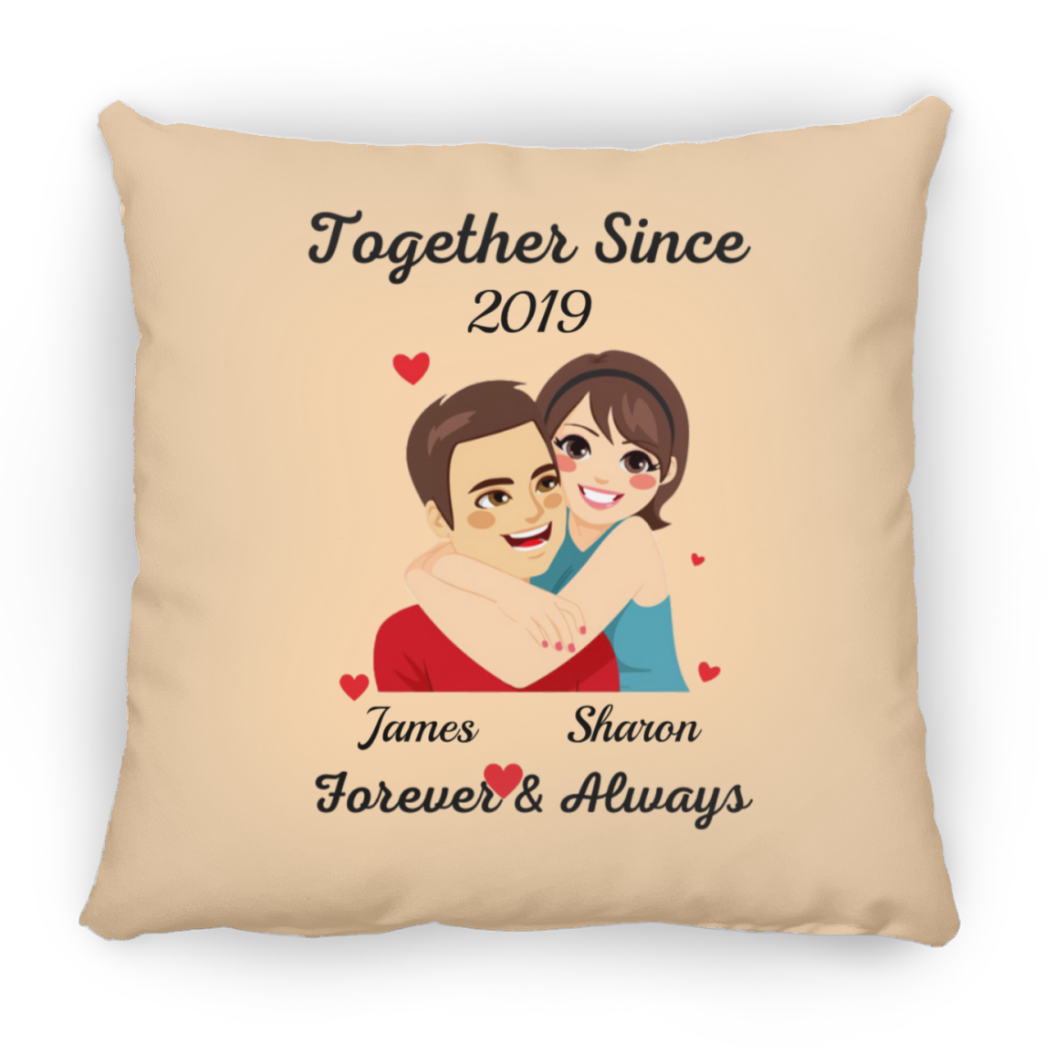 Together Since J&S | Square Pillow