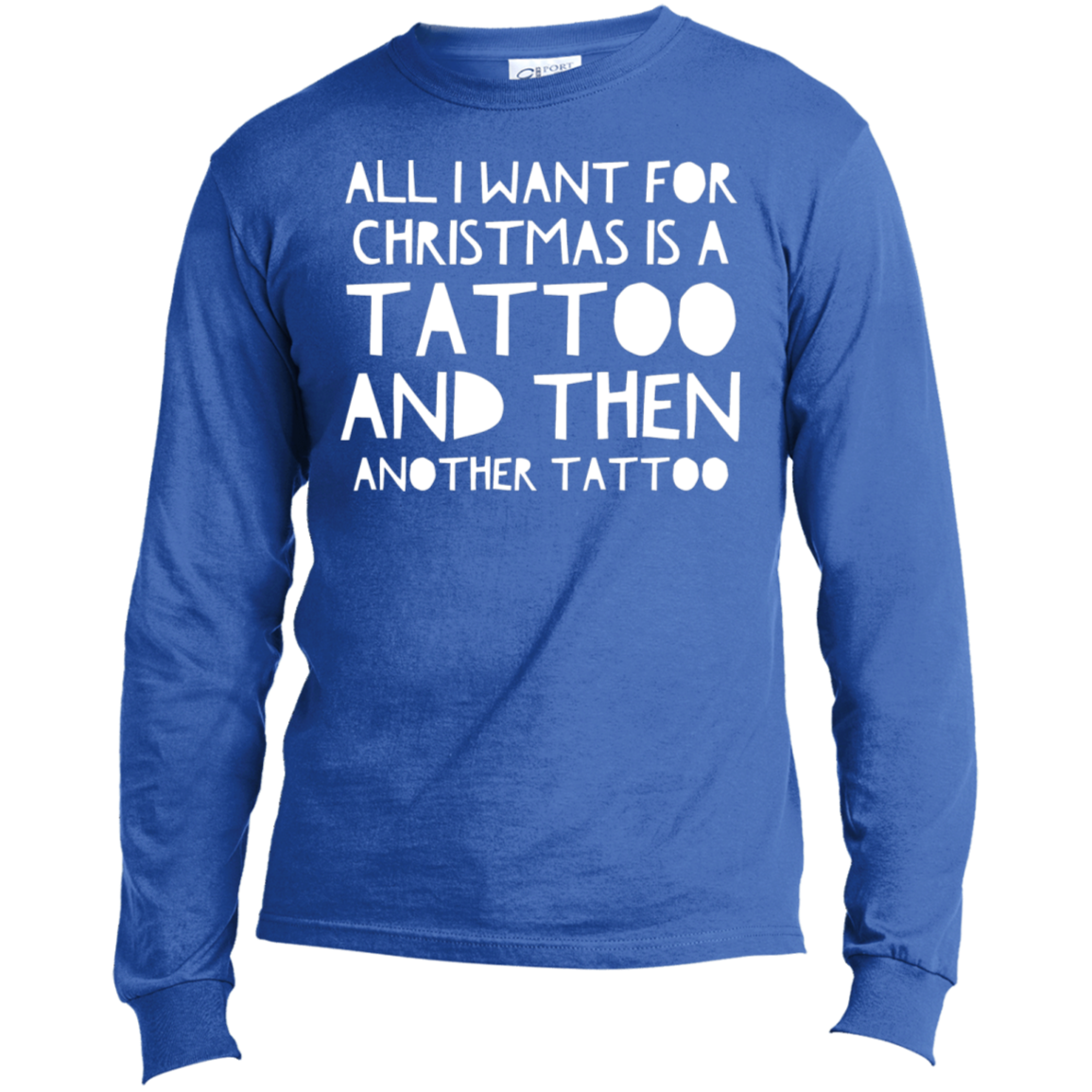 Tattoo For Christmas | Long Sleeve Made in the US T-Shirt