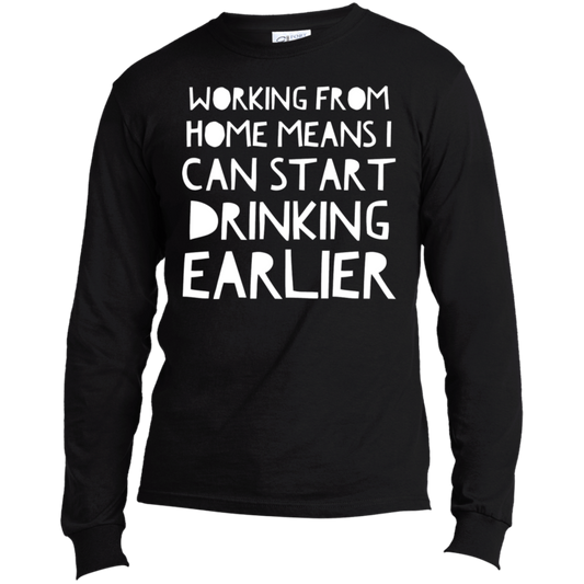 Working From Home | Long Sleeve Made in the US T-Shirt