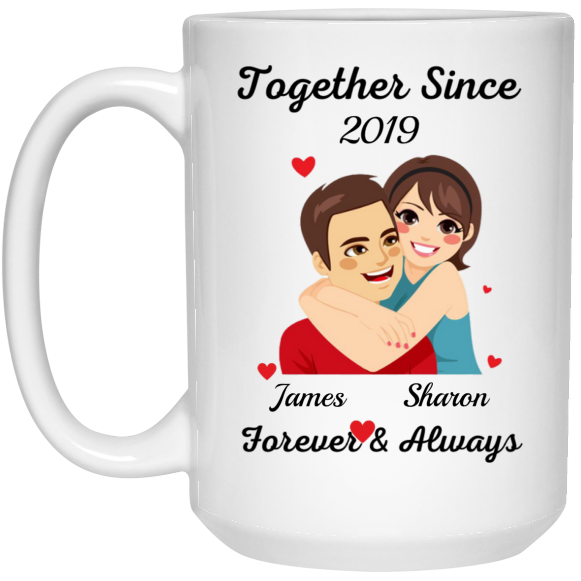 Together Since J&S | White Mug