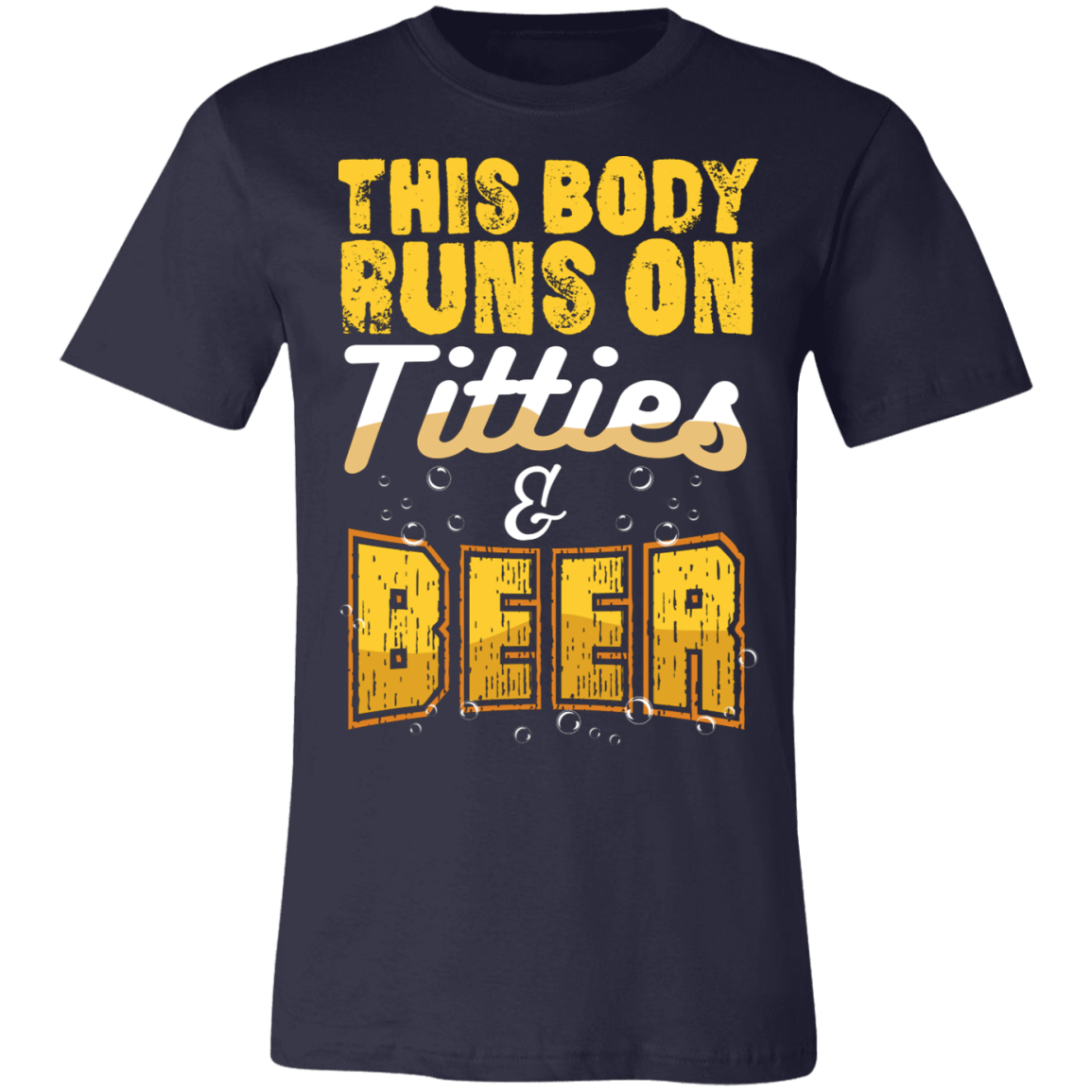 This Body Runs On T & Beer |  Unisex Jersey Short-Sleeve T-Shirt