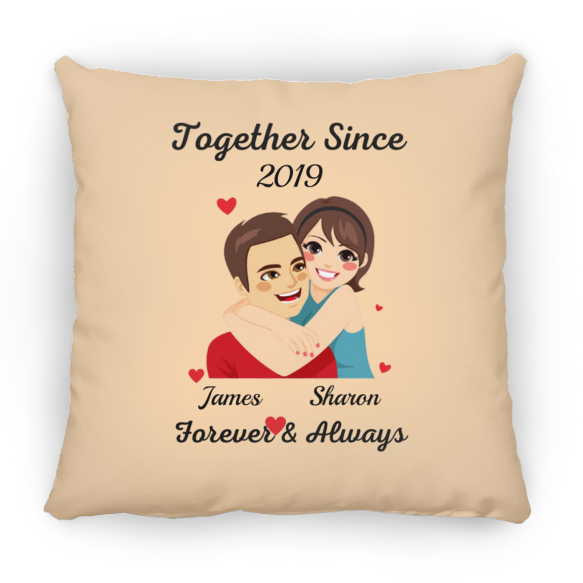 Together Since J&S | Square Pillow