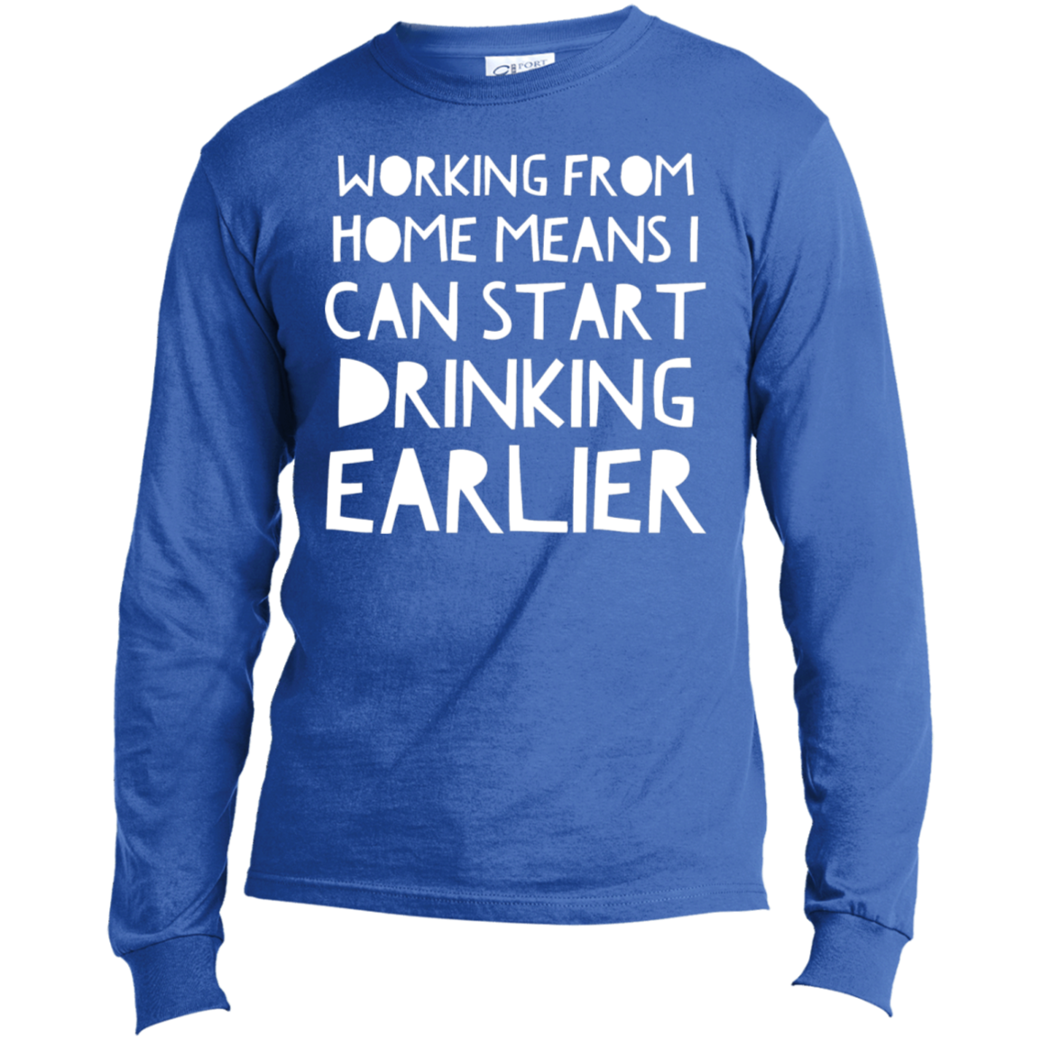 Working From Home | Long Sleeve Made in the US T-Shirt