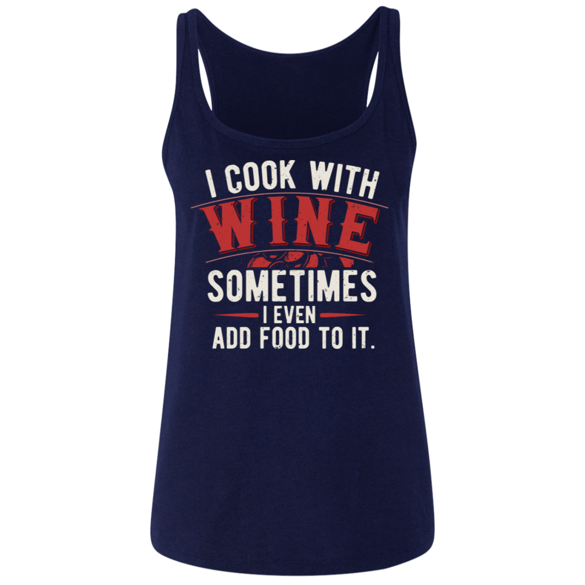 I-COOK-WITH-WINE | Ladies' V-Neck T-Shirt