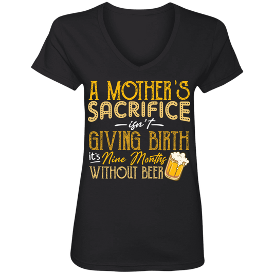 A MOTHER SACRIFICE | Ladies' V-Neck T-Shirt