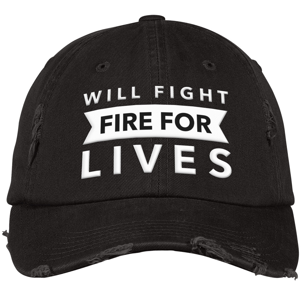 Will Fight Fire For Live |  Distressed Dad Cap