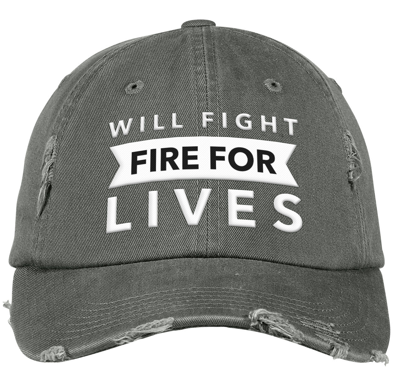 Will Fight Fire For Live |  Distressed Dad Cap