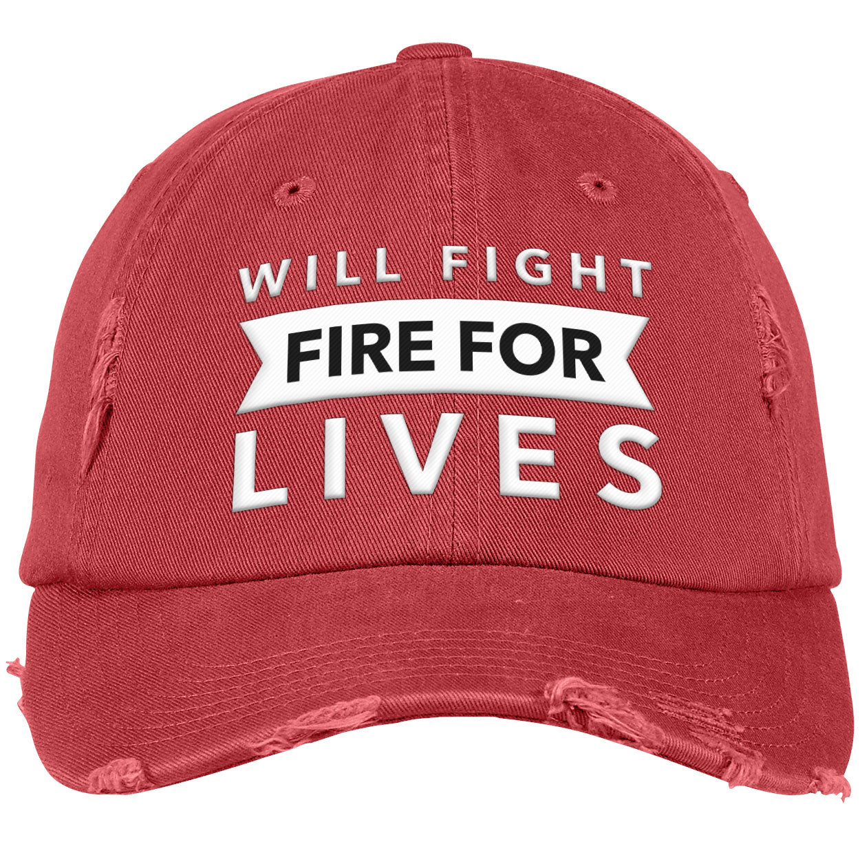 Will Fight Fire For Live |  Distressed Dad Cap