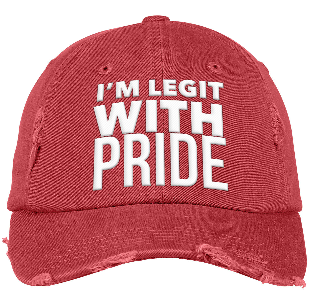 Legit With Pride | Distressed Cap